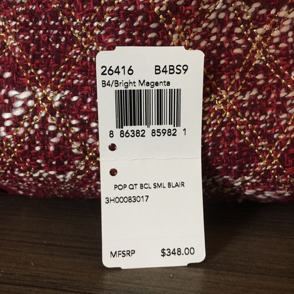 Coach AUTHENTIC Poppy Quilted Boucle Tote 26416NEW - Picture 7 of 8